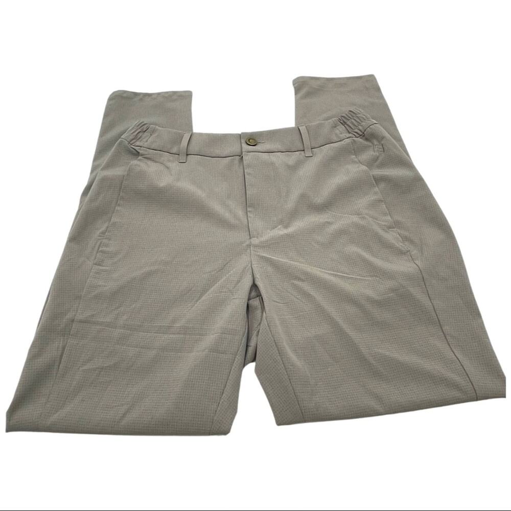 Zyia Active Charcoal Cool Chinos Travel Pants Men's Gray MEDIUM (read descrip)